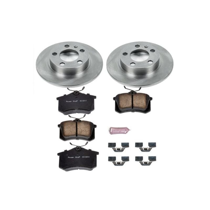 PowerStop — OE Stock Replacement Low-Dust Ceramic Brake Pad and Rotor Kit