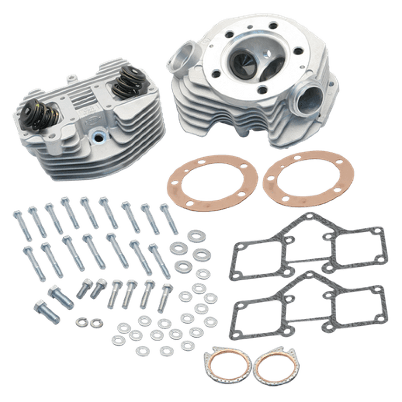 S&S Cycle — S&S Cycle Super Stock 3-5/8in Bore O-Ring Style Single Plug Cylinder Head Kit - Natural