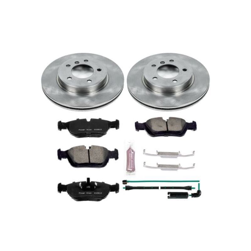 PowerStop — OE Stock Replacement Low-Dust Ceramic Brake Pad and Rotor Kit