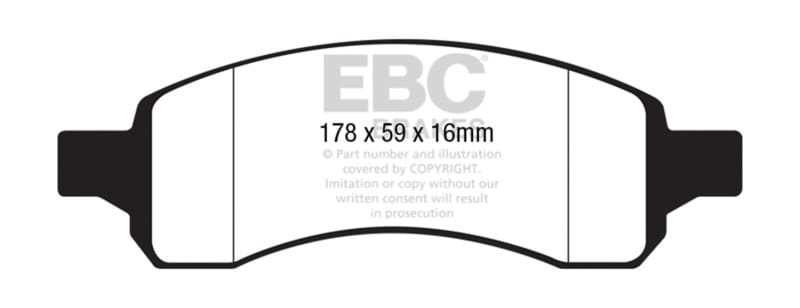 EBC — EBC 09-17 Chevy Traverse Ultimax2 Rear Brake Pads
Disc Brake Pad