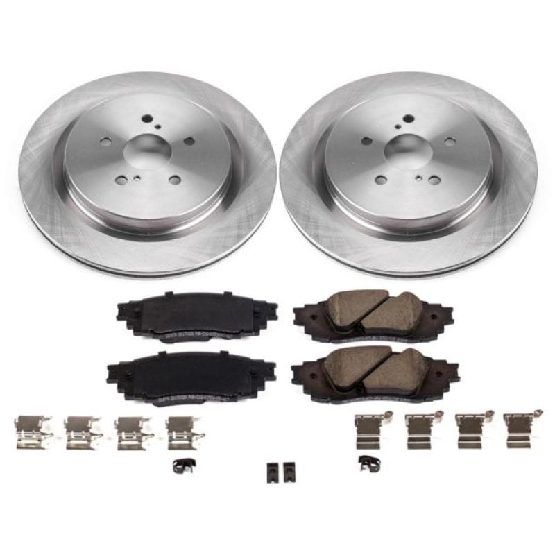 PowerStop — OE Stock Replacement Low-Dust Ceramic Brake Pad and Rotor Kit