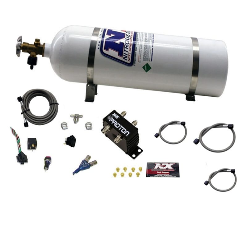 Nitrous Express — PROTON SERIES NITROUS SYSTEM W/ 15LB BOTTLE
Nitrous Oxide Injection System Kit