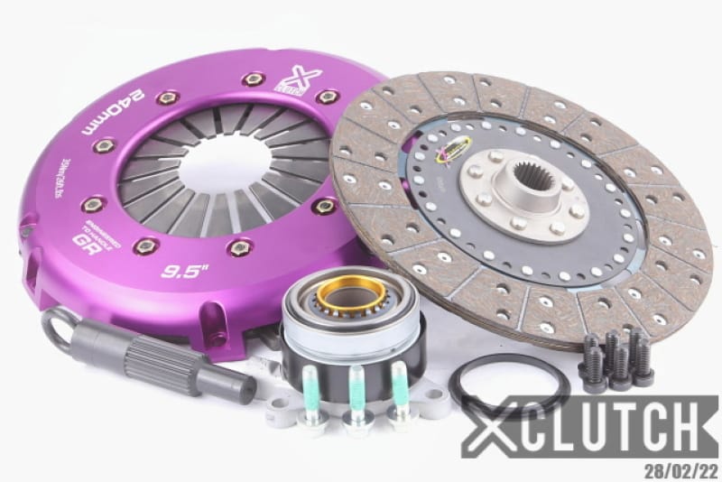 XCLUTCH — Clutch Kit Inc Hydraulic Release Bearing; Stage 1 Solid Organic Clutch Disc
