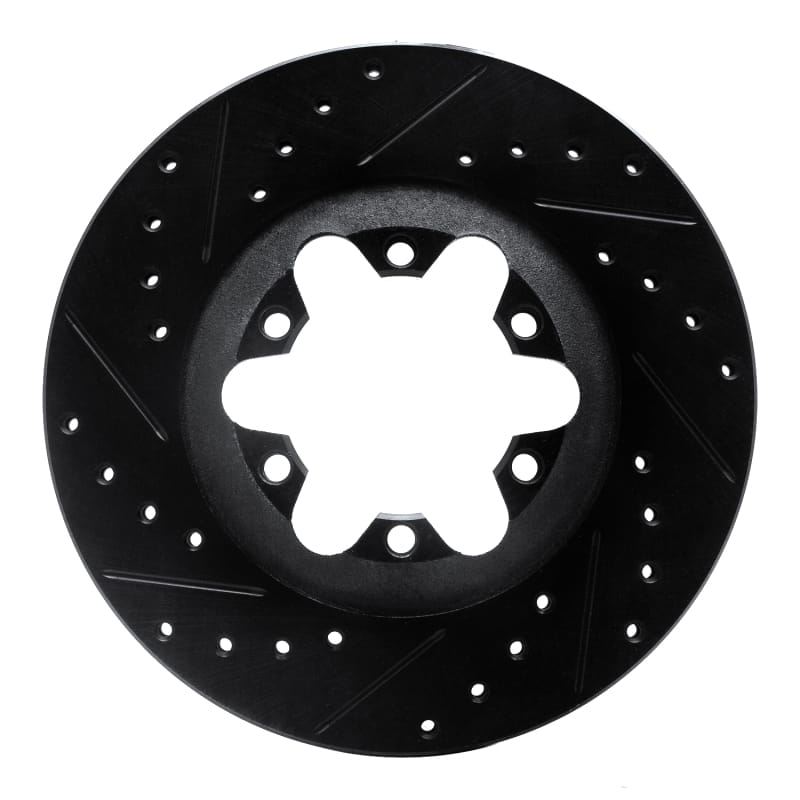 R1 Concepts — R1 Concepts Brake Rotor Drilled and Slotted Black