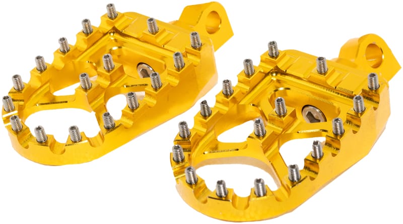 Bikers Choice — Bikers Choice Male Mount BMX Style Gold Footpegs Pr
