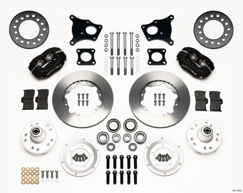 Wilwood — KIT,FRONT,AMC,69-76,W/DISC,FDLI,11.00 BLACK POWDER COAT