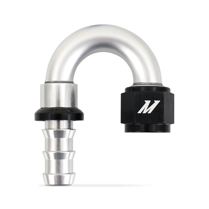 Mishimoto — Push-Lock Fitting, -10AN, 180-Degree