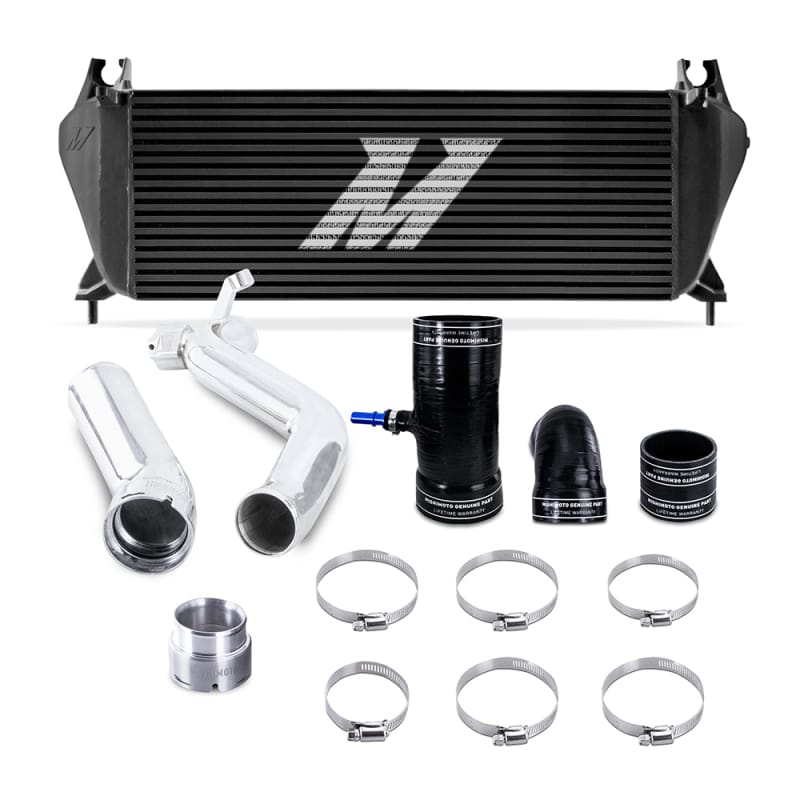 Mishimoto — Mishimoto 19+ Ford Ranger 2.3L EcoBoost Intercooler Kit - Black + Polished Pipes