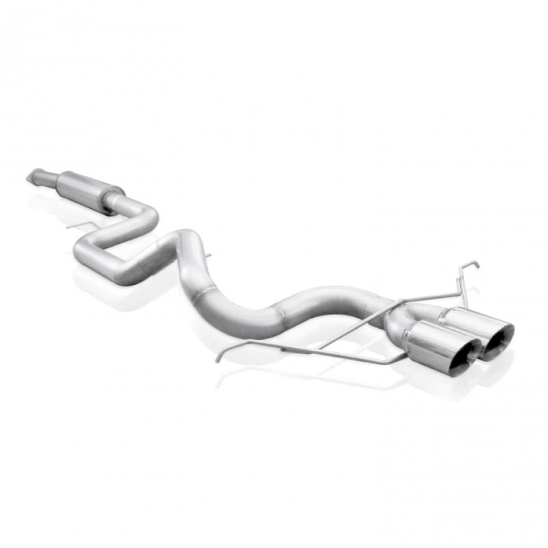 Stainless Works — Stainless Works Catback Vintage Round Muffler Round Tips Factory Connect