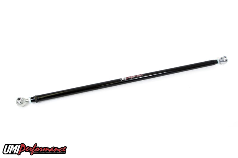 UMI Performance — Double adjustable panhard bar for strong, light rear control and easy tuning.