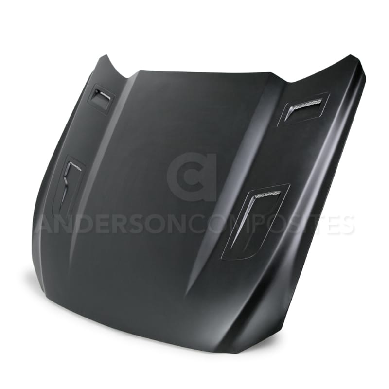 Anderson Composites — Anderson Composites 15-17 Ford Mustang (Excl. GT350/GT350R) Type-GTH Style Hood Fiberglass