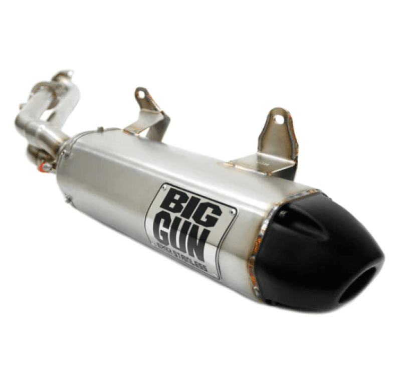 Big Gun — Big Gun 15-23 Kawasaki Brute Force 750 IRS EXO Stainless Slip On Exhaust