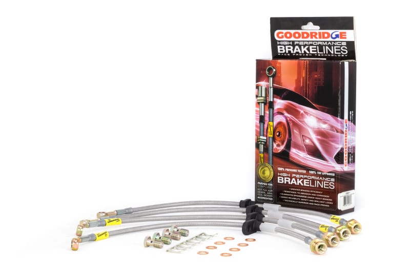 Goodridge — G-STOP SS Braided Brake Line Kit