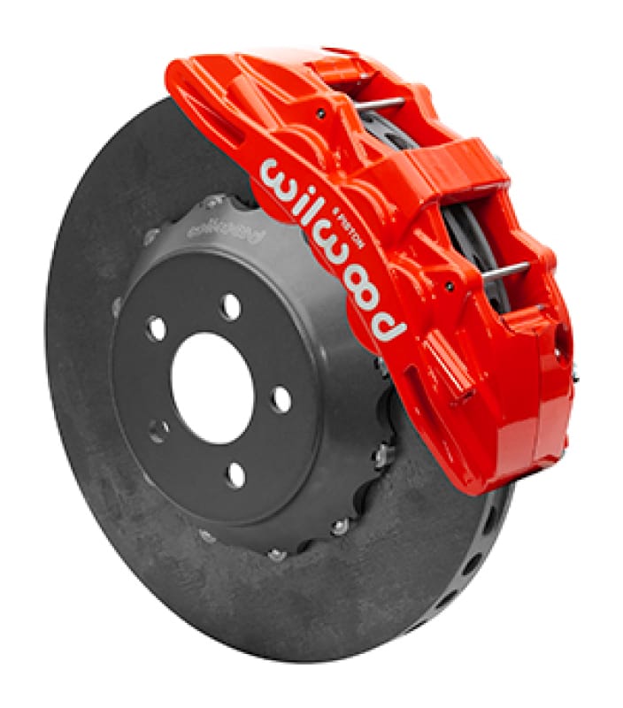 Wilwood — KIT,FRONT,MUSTANG,2015-UP,SX6R,CSiC 15.00 ROTOR,RED,W/LINES