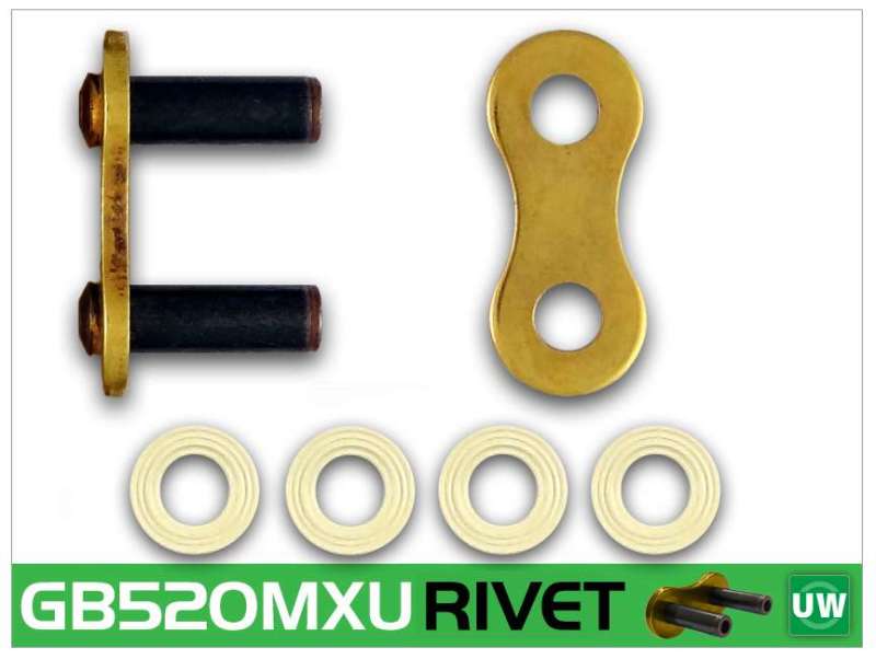 RK Chain — RK Chain GB520MXU-RIVET - Gold