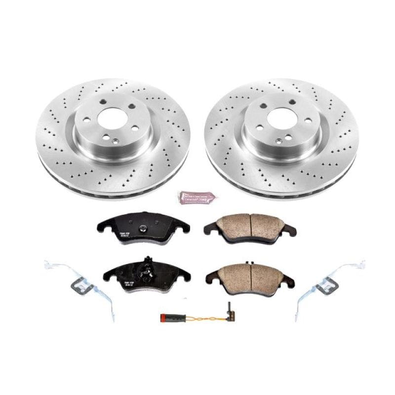 PowerStop — OE Stock Replacement Low-Dust Ceramic Brake Pad and Rotor Kit