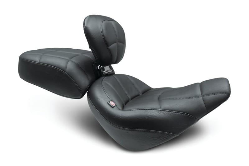 Mustang Motorcycle — Mustang 18-21 Harley Street Bob Standard Touring Recessed Pass Seat - Black
