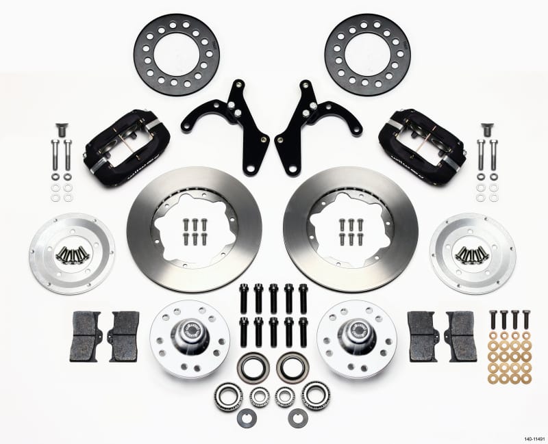 Wilwood — KIT,FRONT,CHEVY,55-57,FDLI,11.00 BLACK POWDER COAT
