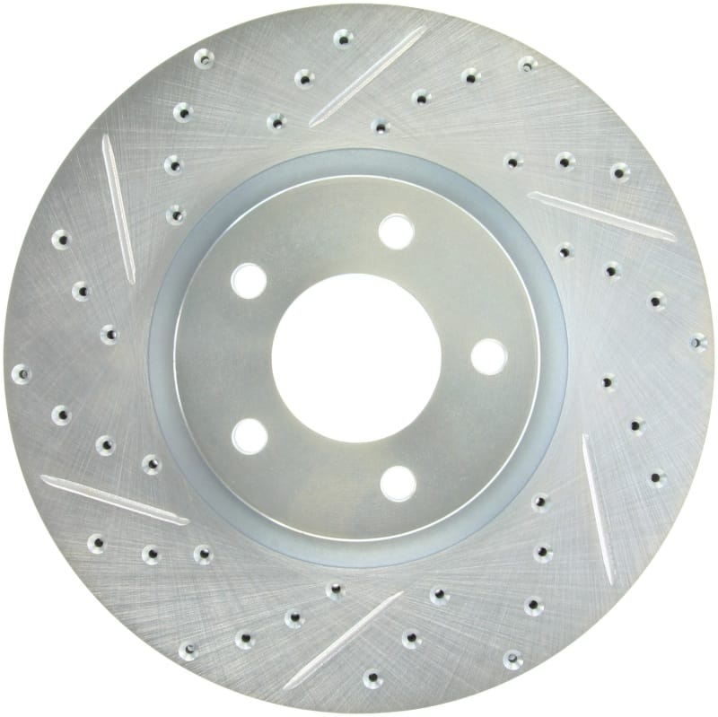 Stoptech — StopTech Select Sport Drilled and Slotted Brake Rotor; Front Right