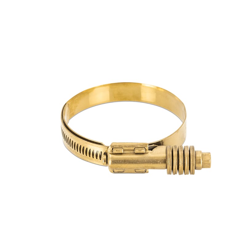 Mishimoto — Worm Gear Clamp, Constant Tension, Gold, 2.24in - 3.11in (57mm - 79mm)
