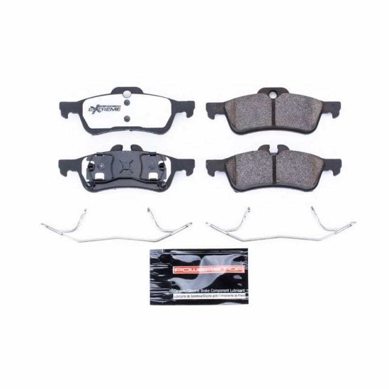 PowerStop — PowerStop - Z26 Performance Carbon-Fiber Ceramic Brake Pads with Hardware Kit
