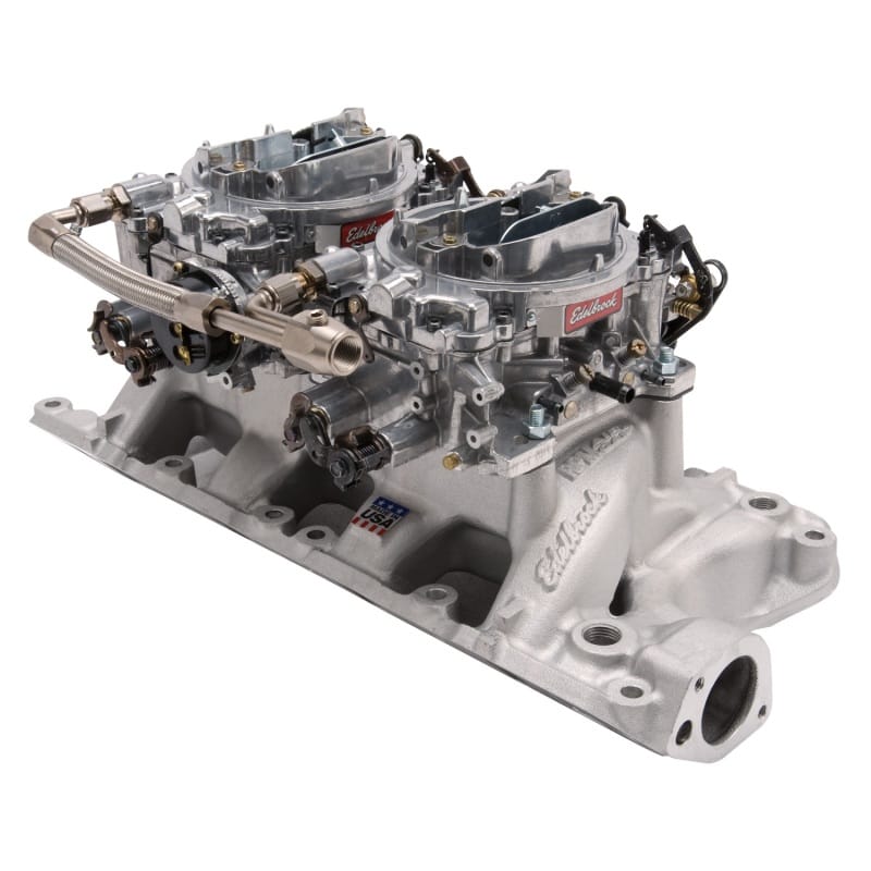 Edelbrock — RPM Air-Gap Dual-Quad Intake Manifold/Carburetor Kit