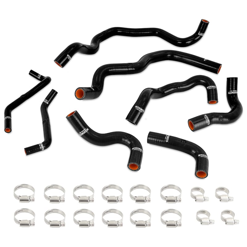 Mishimoto — Silicone Intercooler Coolant Hose Kit, Black, fits Infiniti Q50/Q60 3.0T 2016-24