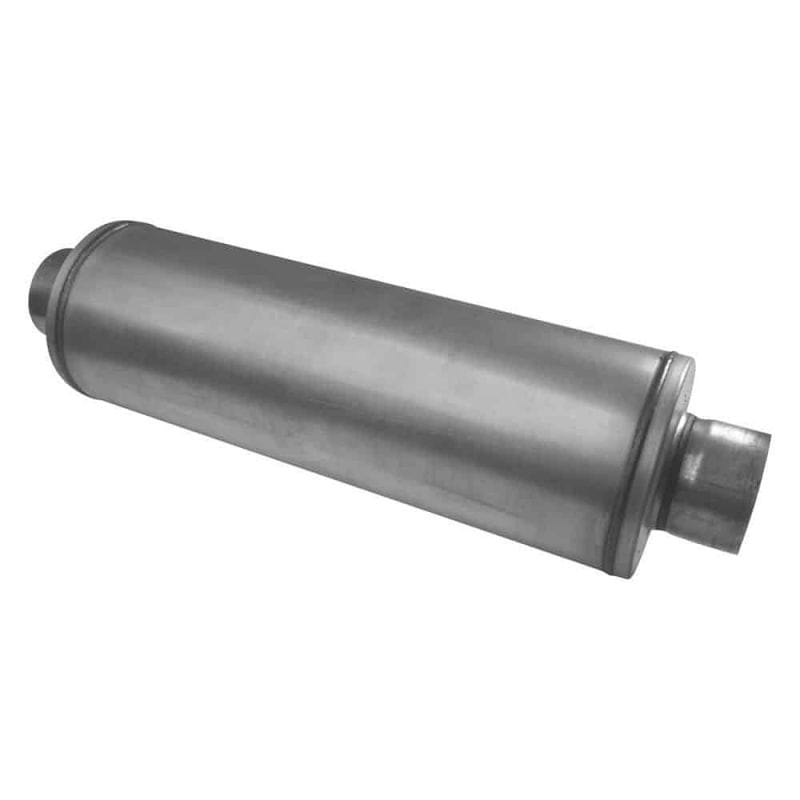 Diamond Eye Performance — PERFORMANCE DIESEL EXHAUST PART-4in. ALUMINIZED PERFORMANCE LOUVERED Y MUFFLER-3