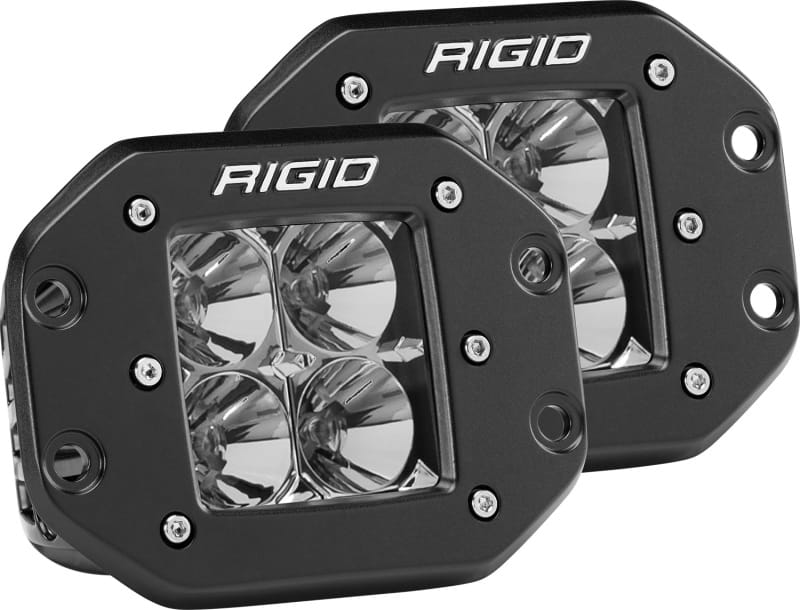 Rigid Industries — D-Series PRO LED Light, Flood Optic, Flush Mount, Pair
D-SERIES PRO FLOOD FM/2