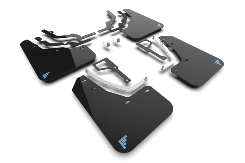 Rally Armor — Black Mud Flap/White Logo