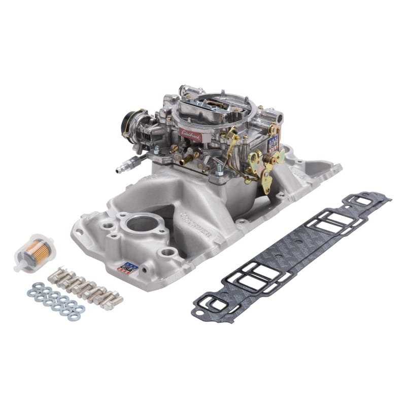 Edelbrock — Single-Quad Manifold And Carb Kit