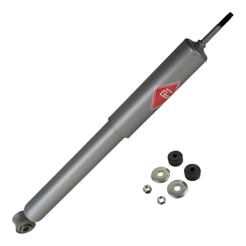 KYB — The KYB Gas-a-just monotube shock absorber has additional performance advantages over the traditional twin-tube design: It can instantly, automatically adjust to your performance needs and never experiences fade due to aeration. The KYB Gas-a-just has two separate working chambers: An air-free hydraulic piston and valve area for responsiveness and control, and a second high-pressure nitrogen gas area with a floating piston that provides a comfortable ride during normal driving and adds instant p
High Pressure Monotube Gas Shock
