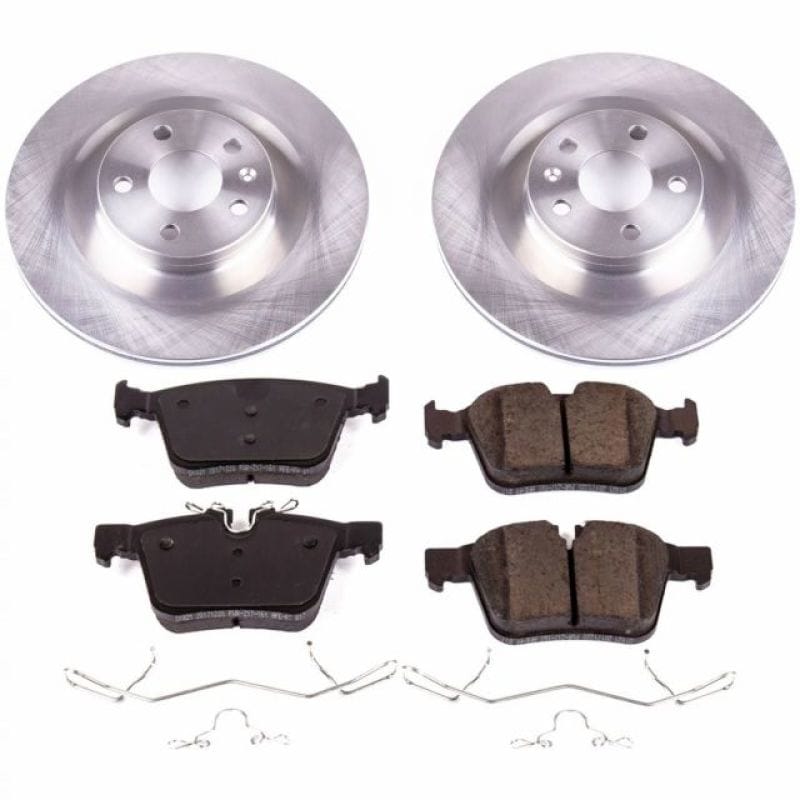 PowerStop — OE Stock Replacement Low-Dust Ceramic Brake Pad and Rotor Kit