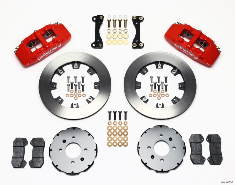 Wilwood — KIT,FRONT,CIVIC,W/OEM 240mm ROTOR,DP6,RED