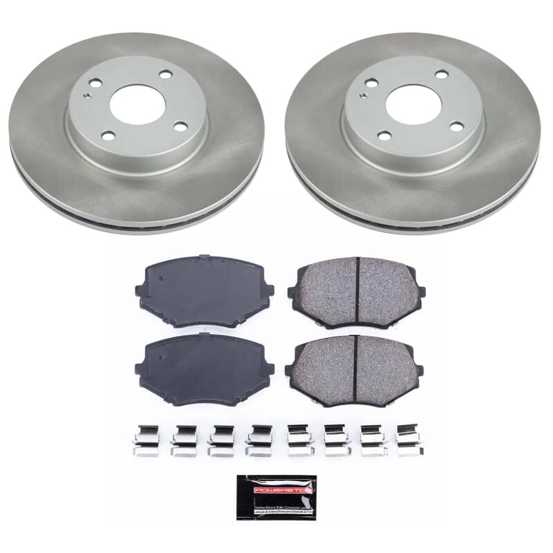 PowerStop — Semi-Coated Rotor and Low-Dust Ceramic Brake Pad Kit