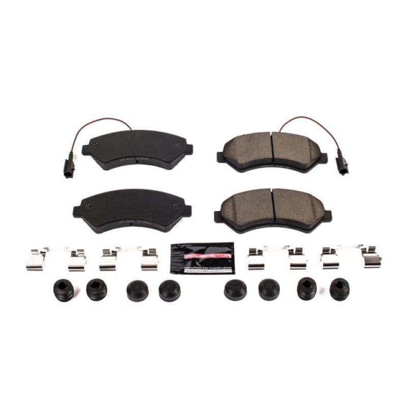 PowerStop — PowerStop - Z23 Daily Driver Carbon-Fiber Ceramic Brake Pads with Hardware Kit