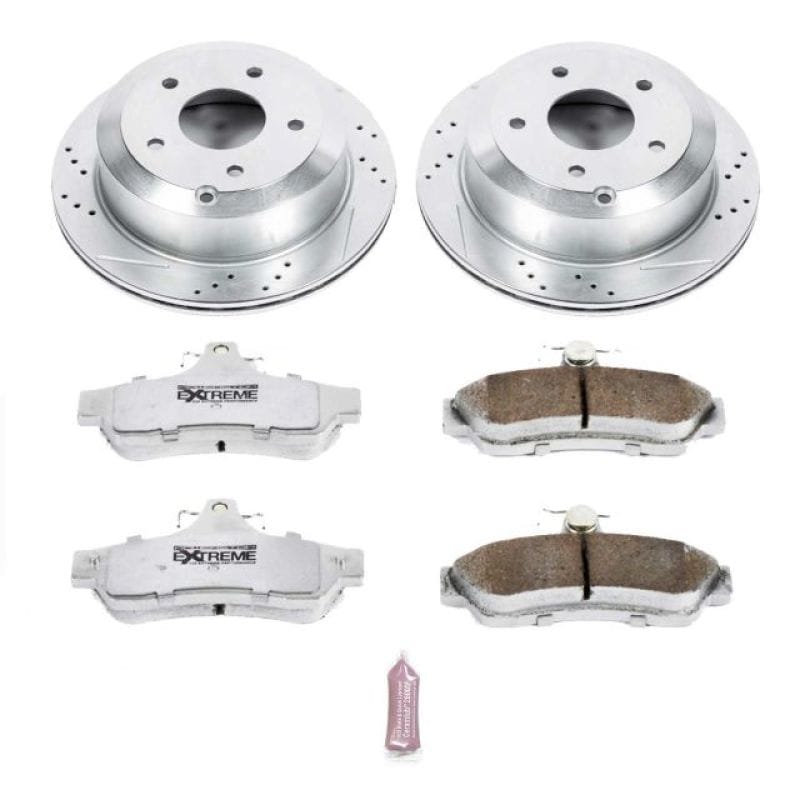 PowerStop — Z26 Street Performance Ceramic Brake Pad and Drilled & Slotted Rotor Kit