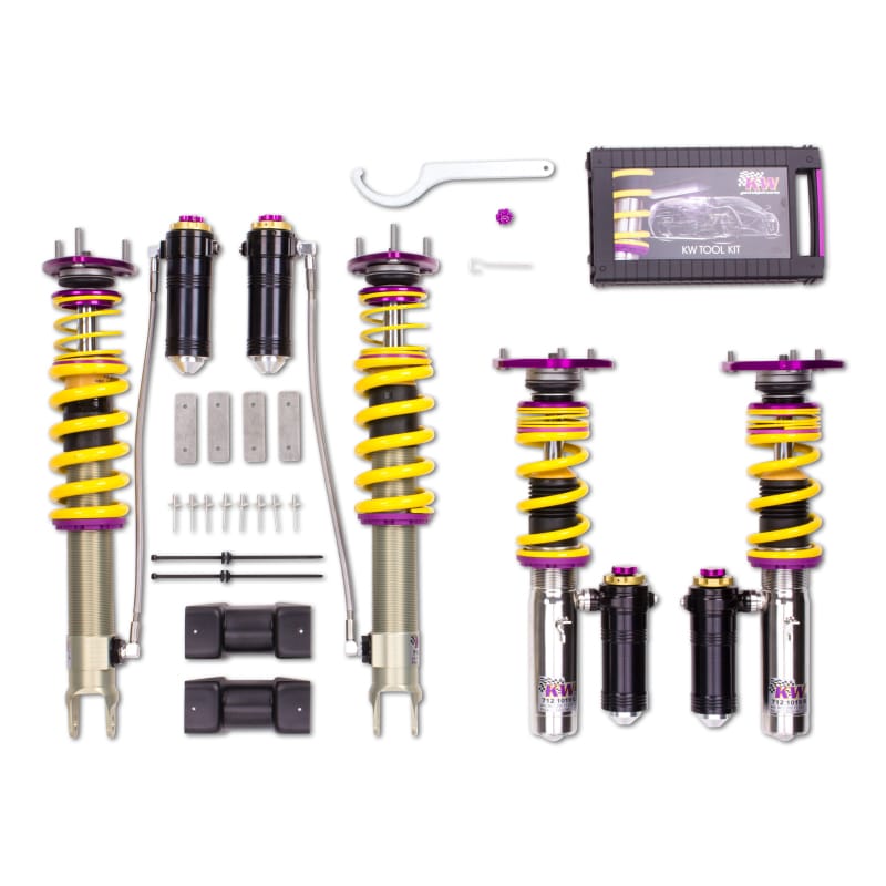 KW — Adjustable Coilovers, Aluminum Top Mounts, Rebound and Low & High Compression
KW V4 CLUBSPORT KIT - 39771243