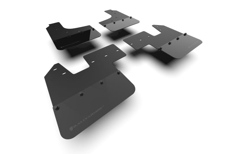 Rally Armor — Black Mud Flap/Metallic Black Logo