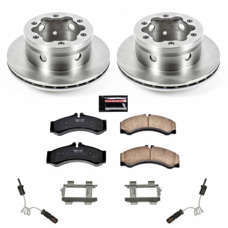 PowerStop — OE Stock Replacement Low-Dust Ceramic Brake Pad and Rotor Kit