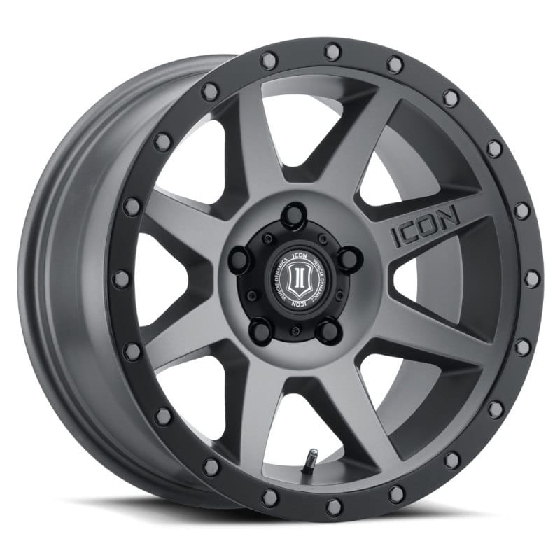 ICON — ICON ALLOYS REBOUND TITANTIUM - 17 X 8.5 / 5 X 5.5 / 0MM / 4.75" BS