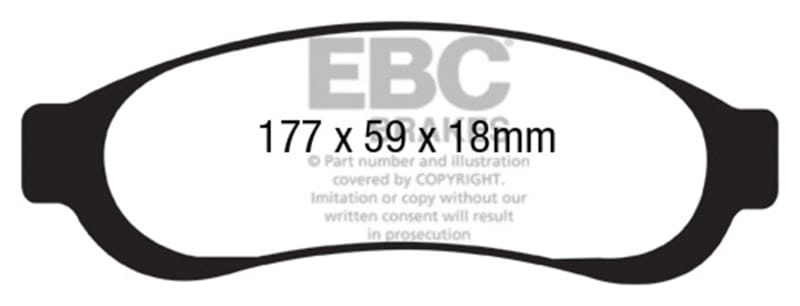 EBC — EBC 05-07 Ford F350 (inc Super Duty) 5.4 DRW 2WD Yellowstuff Rear Brake Pads
Disc Brake Pad