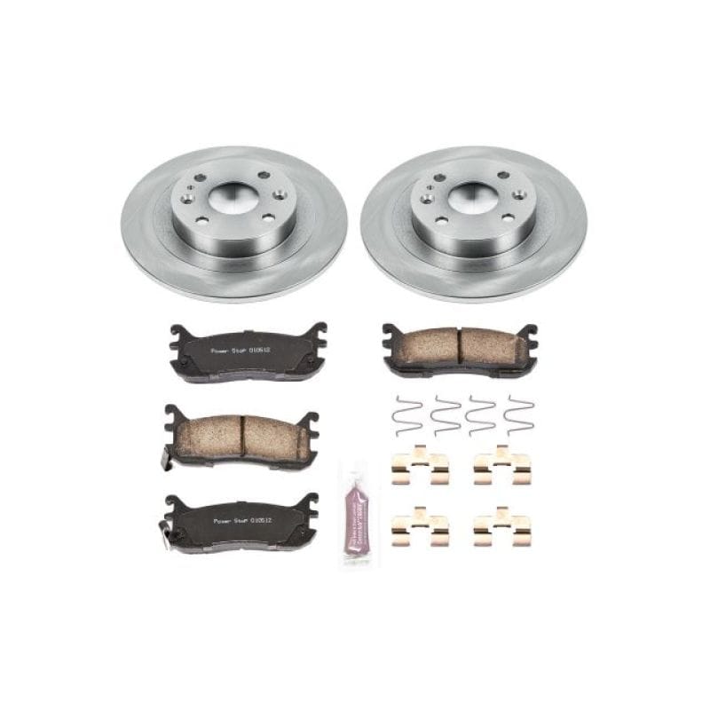 PowerStop — OE Stock Replacement Low-Dust Ceramic Brake Pad and Rotor Kit
