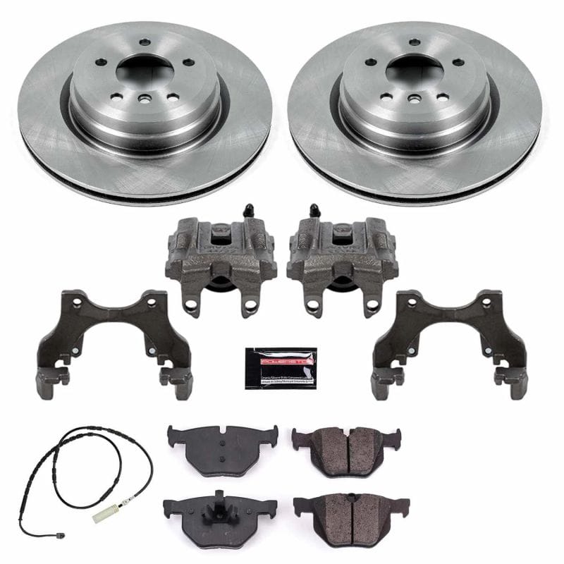 PowerStop — OE Stock Replacement Low-Dust Ceramic Brake Pad, Rotor and Caliper Kit