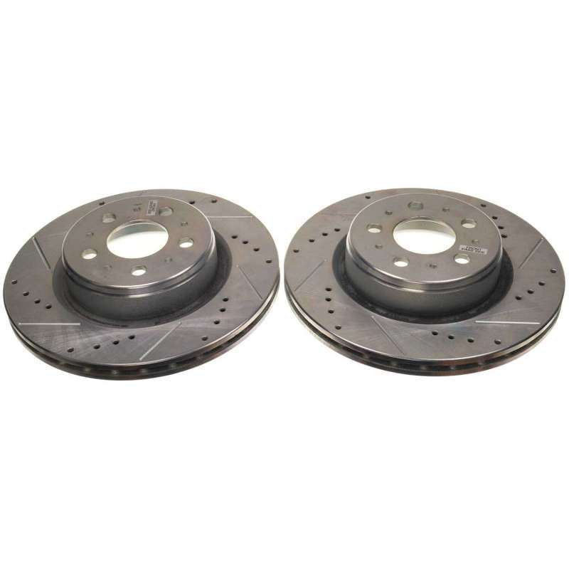 PowerStop — PowerStop Evolution Performance Drilled, Slotted & Plated Brake Rotor Pair