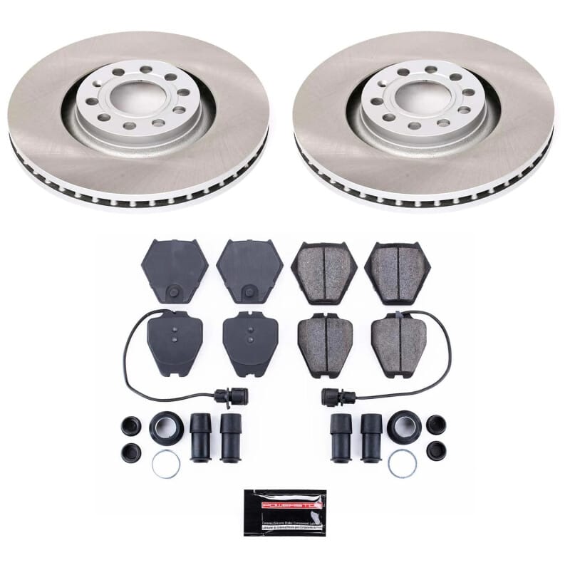 PowerStop — Semi-Coated Rotor and Low-Dust Ceramic Brake Pad Kit