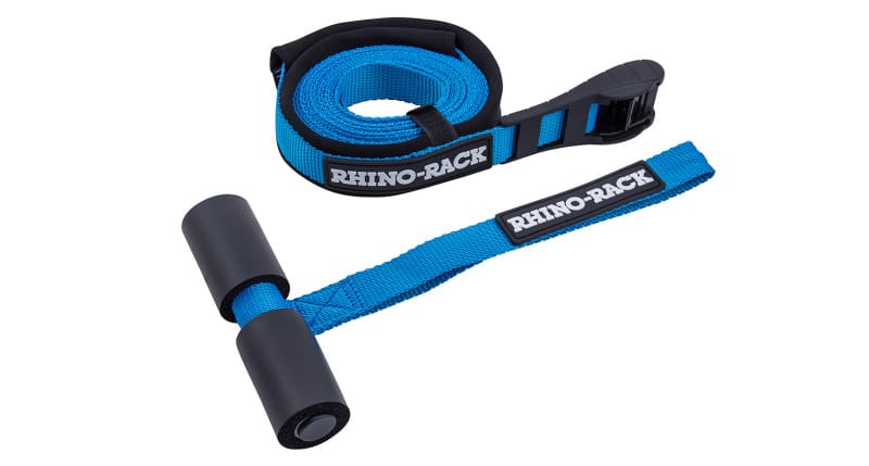 Rhino-Rack — Rhino hoodt Anchor Strap; 1 pc.; 4.5m; w/Protective Rubber Buckles; Blue;