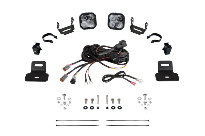 Diode Dynamics — Diode Dynamics Can-Am Maverick X3 SS3 17-24 Stage Series Ditch Light Kit - Sport White Combo