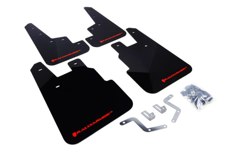 Rally Armor — Black Mud Flap/Red Logo