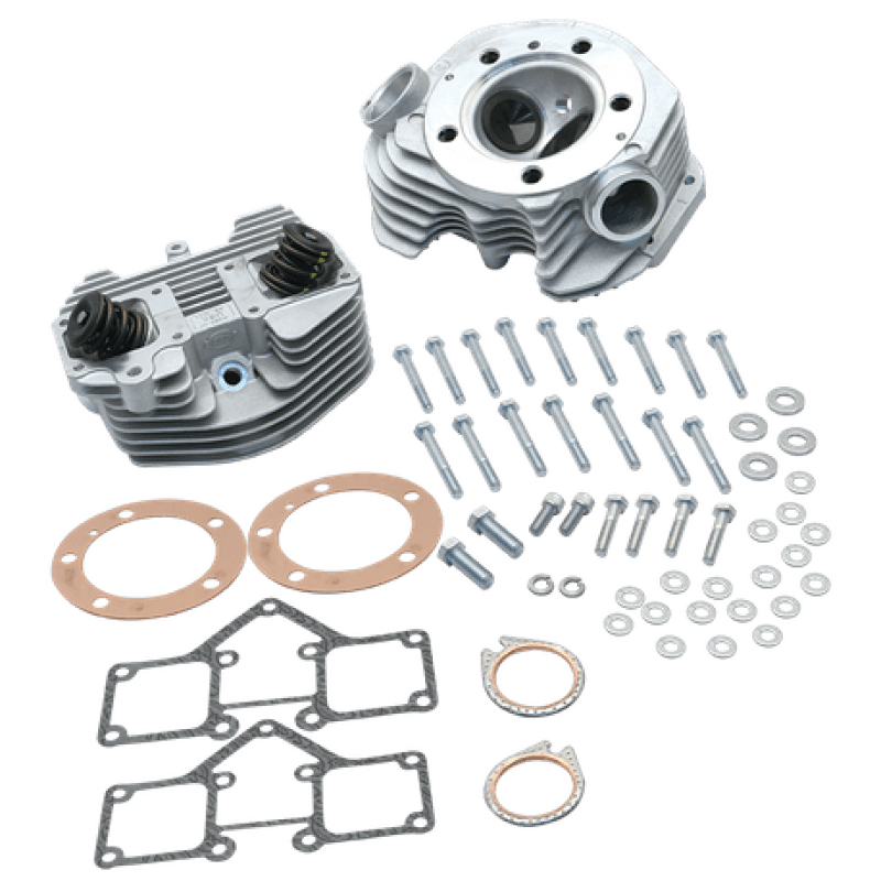 S&S Cycle — S&S Cycle 79-84 BT Super Stock 3-5/8in Bore Band Style Single Plug Cylinder Head Kit - Natural